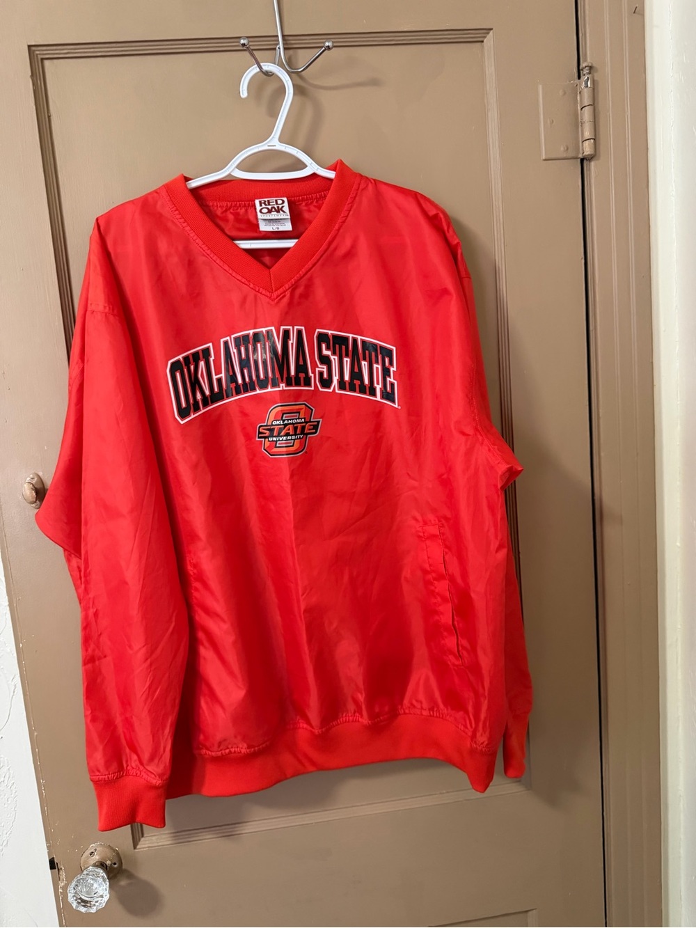 Oklahoma State Pullover Windbreaker - new without tags